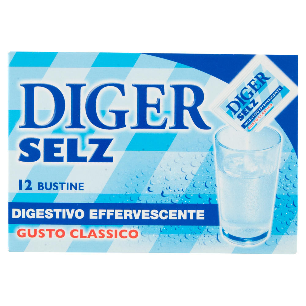 DIGESTIVO DIGER SELZ GUSTO CLASSICO DISSETANTE/EFFERVESCENTE X12 BUSTE SC. G 42 - 3