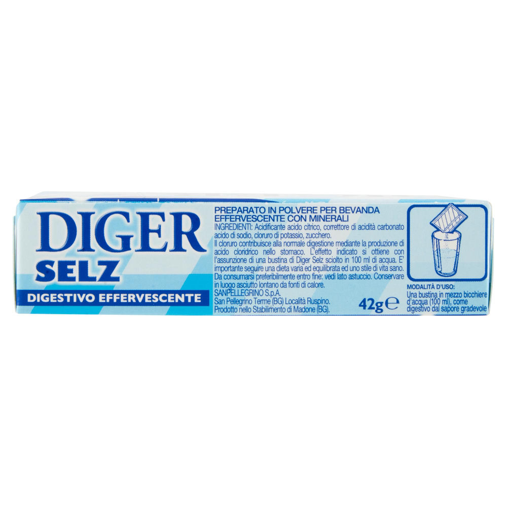 DIGESTIVO DIGER SELZ GUSTO CLASSICO DISSETANTE/EFFERVESCENTE X12 BUSTE SC. G 42 - 2