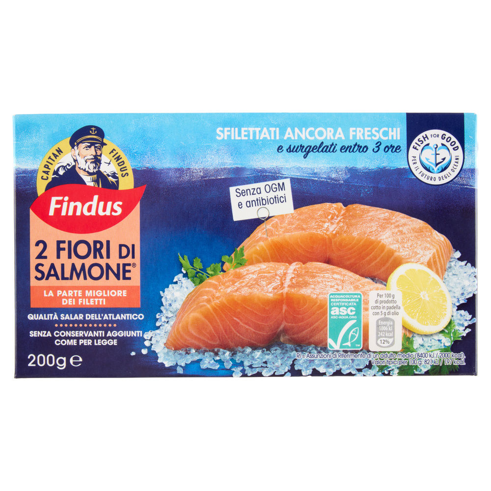2 FIORI DI SALMONE ASC CAPITAN FINDUS SCATOLA G 200 - 4