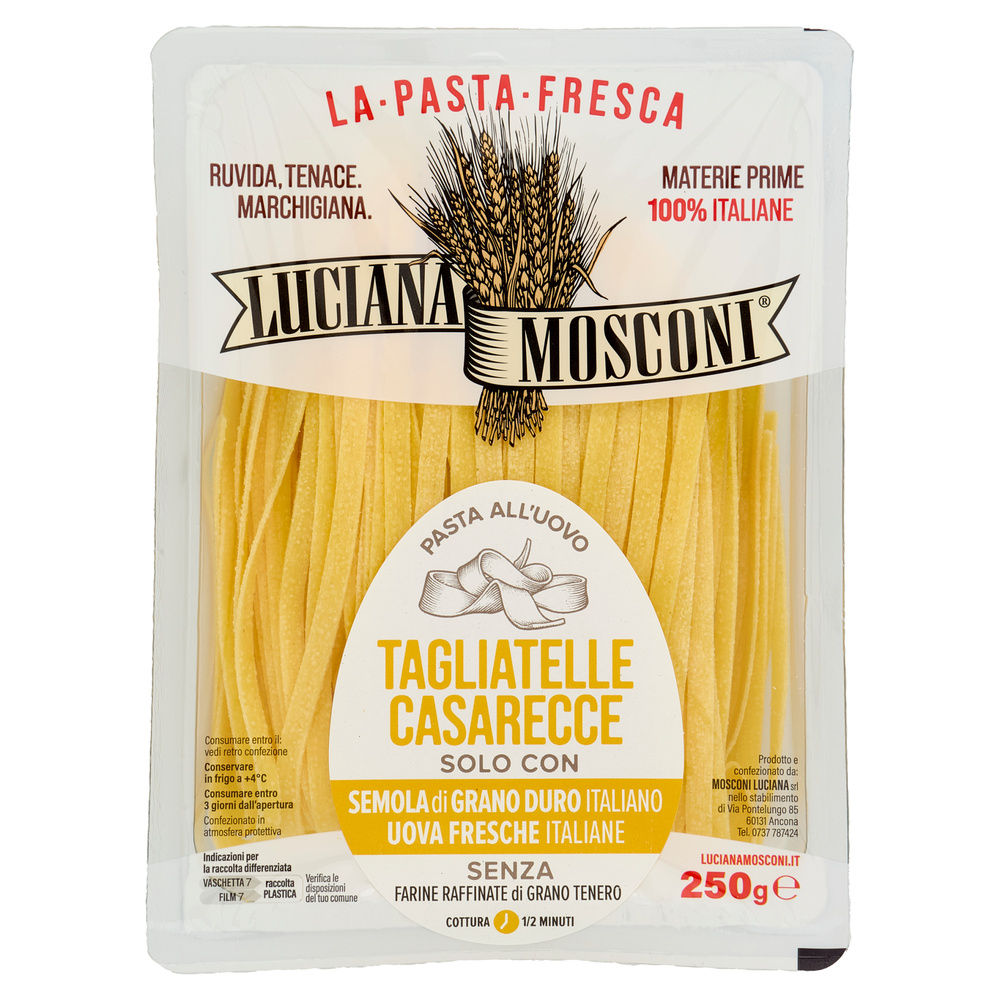TAGLIATELLE CASARECCE FRESCHE MOSCONI GR250 - 6