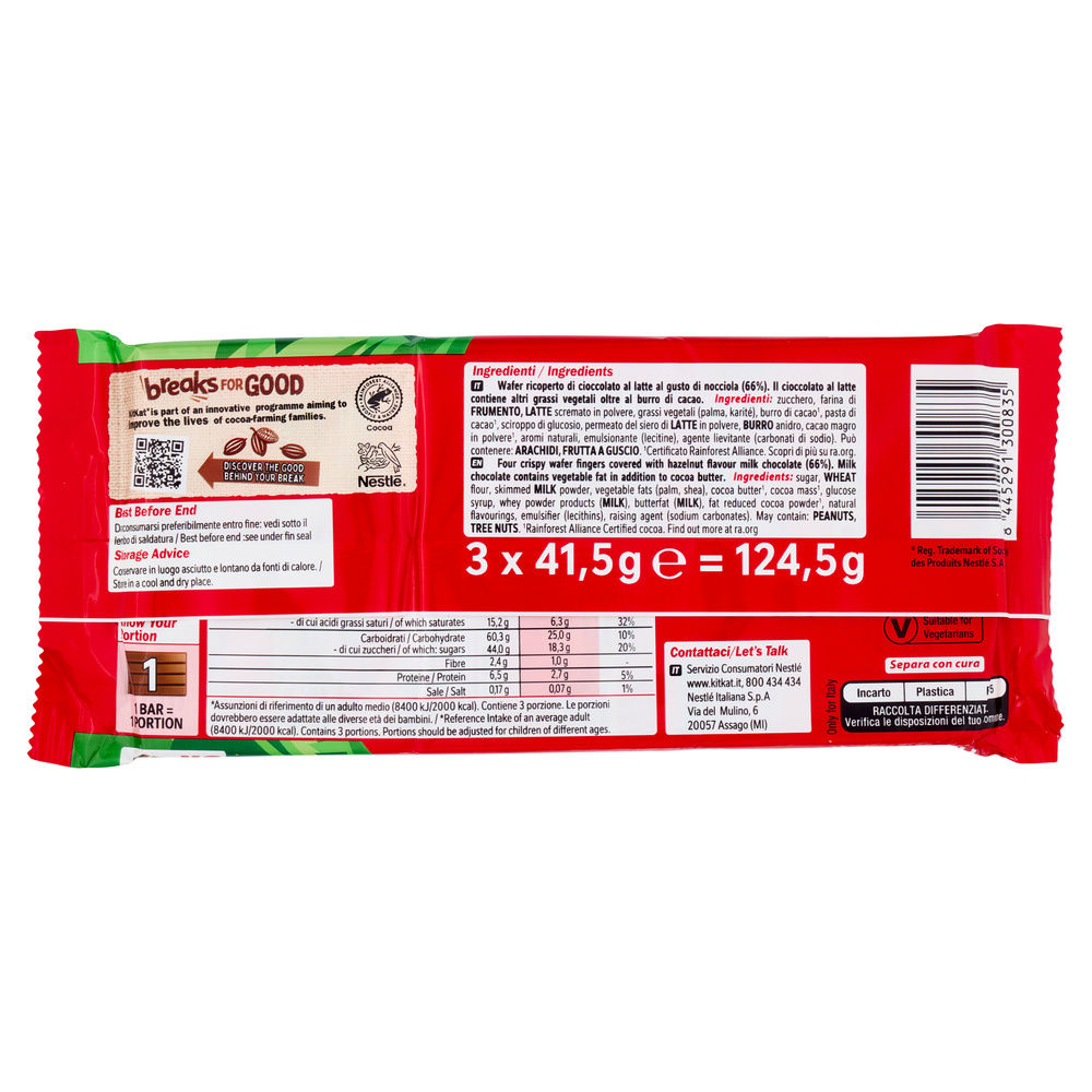 KIT KAT NOCCIOLA TRIO NESTLÈ G124,5 - 3