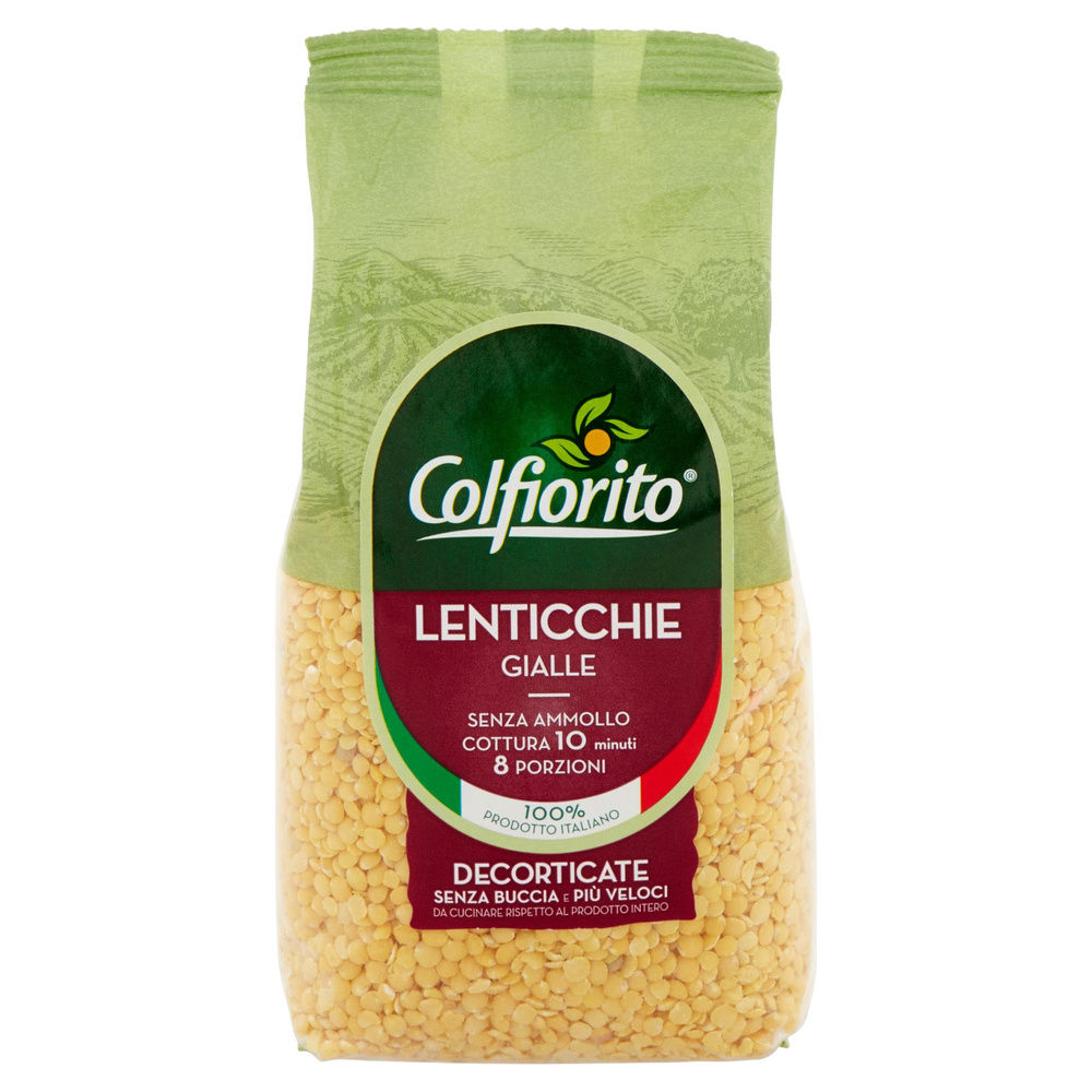 LENTICCHIA GIALLA DECORTICATA COLFIORITO SACCHETTO G 400 - 6