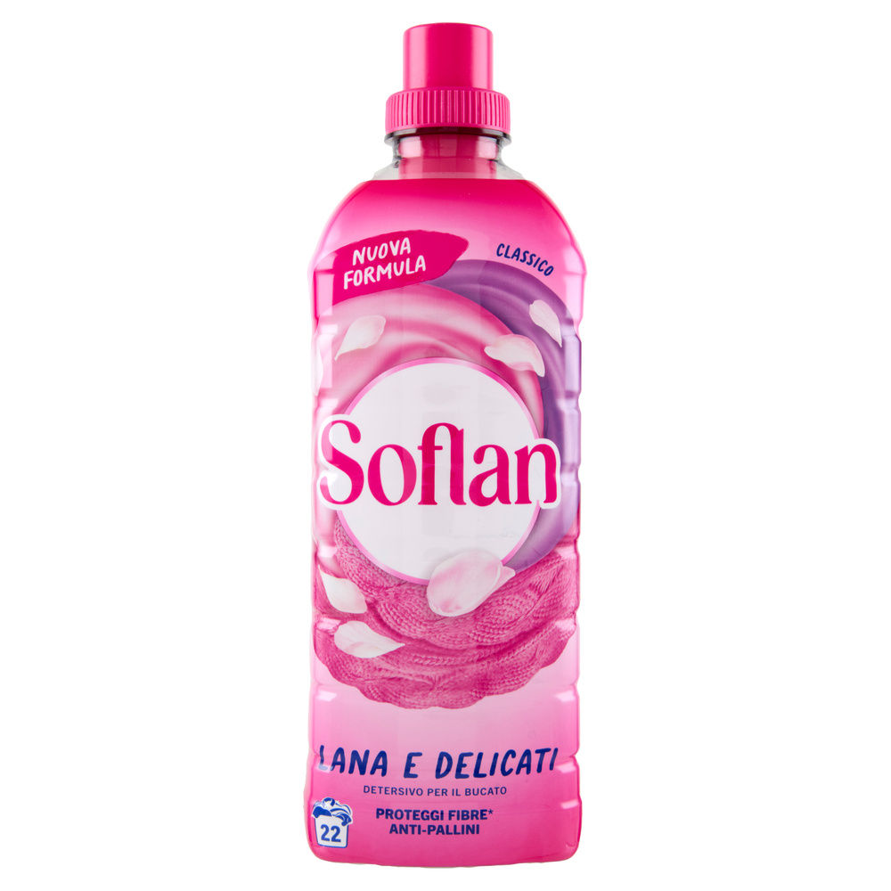 DETERSIVO LIQUIDO INDUMENTI DELICATI SOFLAN LANA E DELICATI ROSA ML 900 - 2