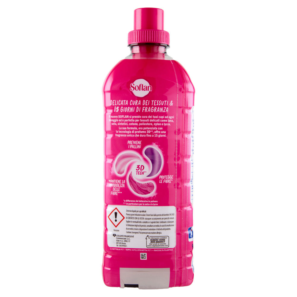 DETERSIVO LIQUIDO INDUMENTI DELICATI SOFLAN LANA E DELICATI ROSA ML 900 - 4
