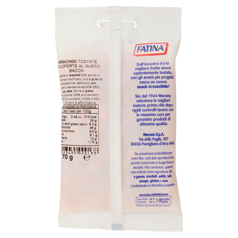 ARACHIDI RICOPERTE AL BACON FATINA BS G 70 - 2