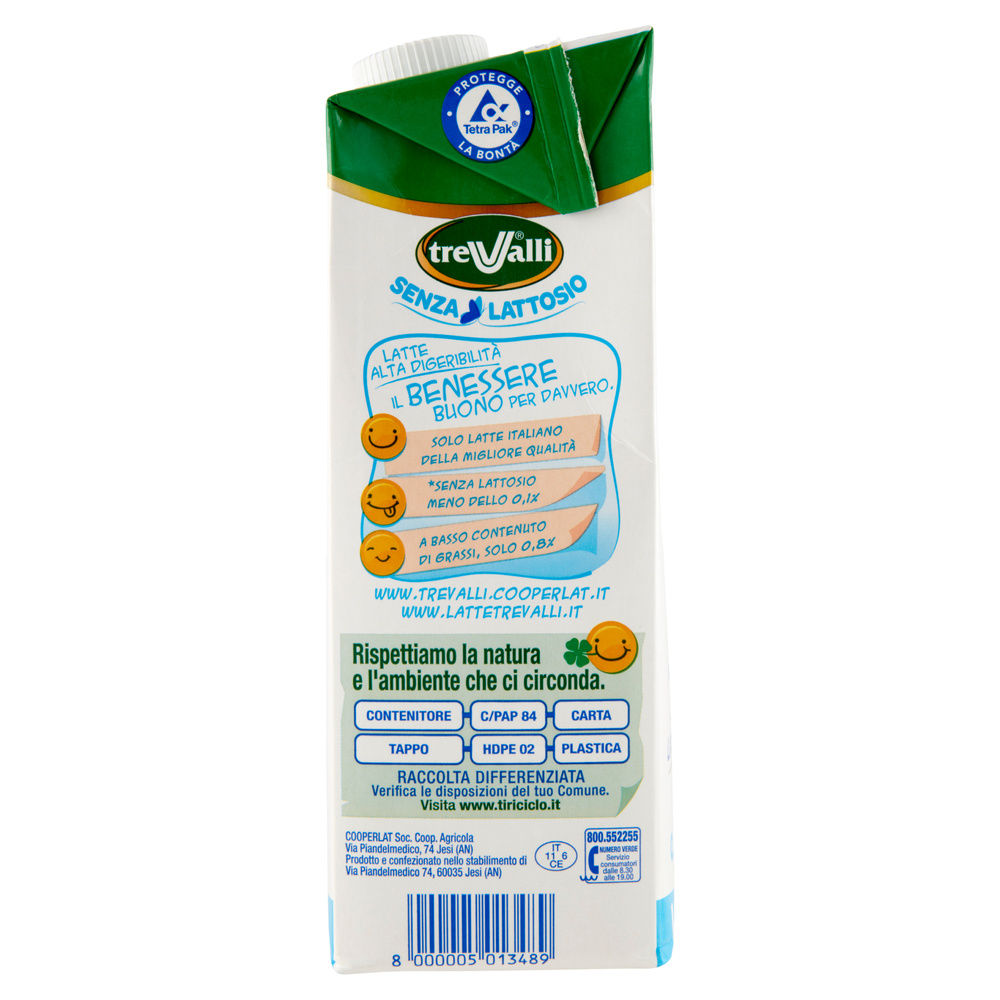 LATTE UHT ALTA DIGERIBILITA' TRE VALLI TETRAEDGE L 1 - 7
