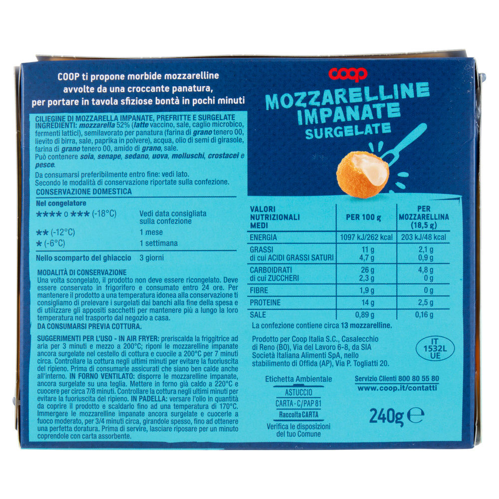 MOZZARELLINE IMPANATE COOP SURG. G 240 - 5