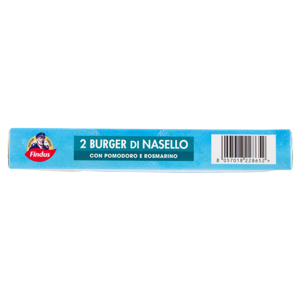 BURGER DI NASELLO CON POMODORO E ROSMARINO FINDUS CAPITAN FINDUS X2 G 170 - 2