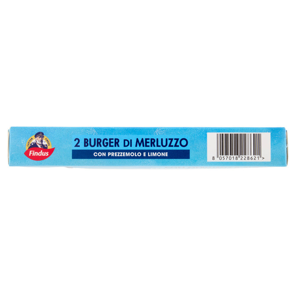 BURGER DI MERLUZZO CON PREZZEMOLO E LIMONE  FINDUS CAPITAN FINDUS X2 G 170 - 2