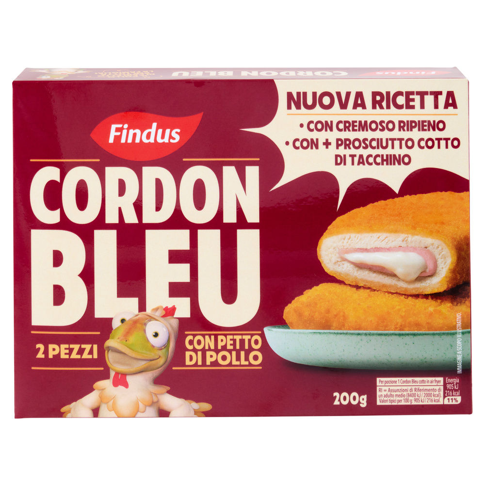 CORDON BLEU CON PETTO DI POLLO FINDUS CARLETTO X2 G200 - 7
