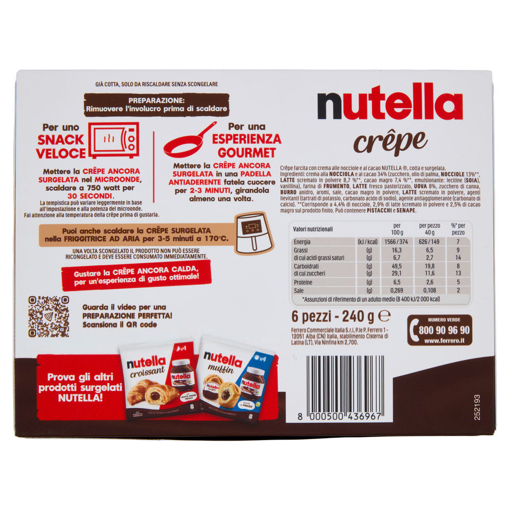 CRÊPE NUTELLA G 240 - 7