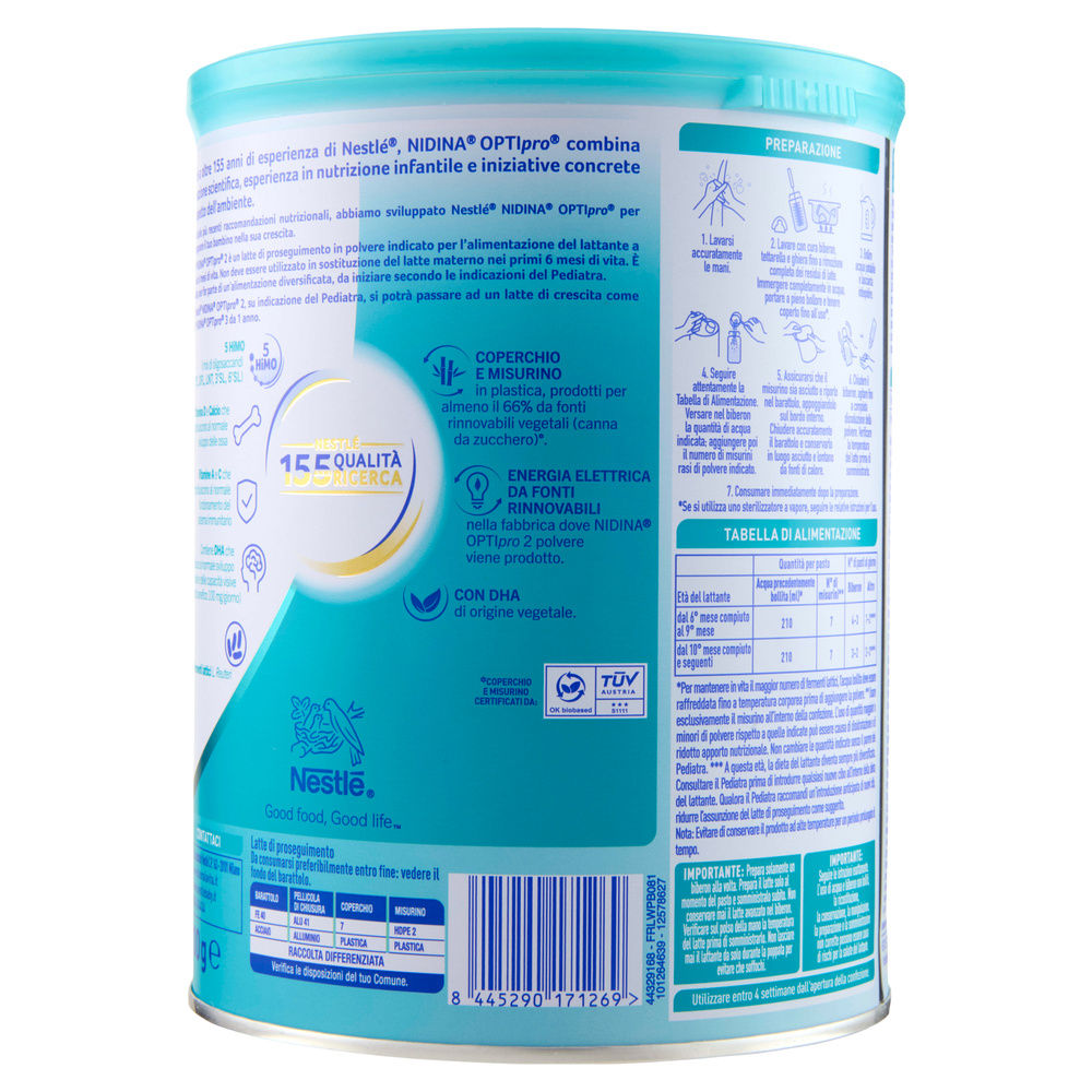 LATTE IN POLVERE NIDINA OPTIPRO 2 G 800 - 5