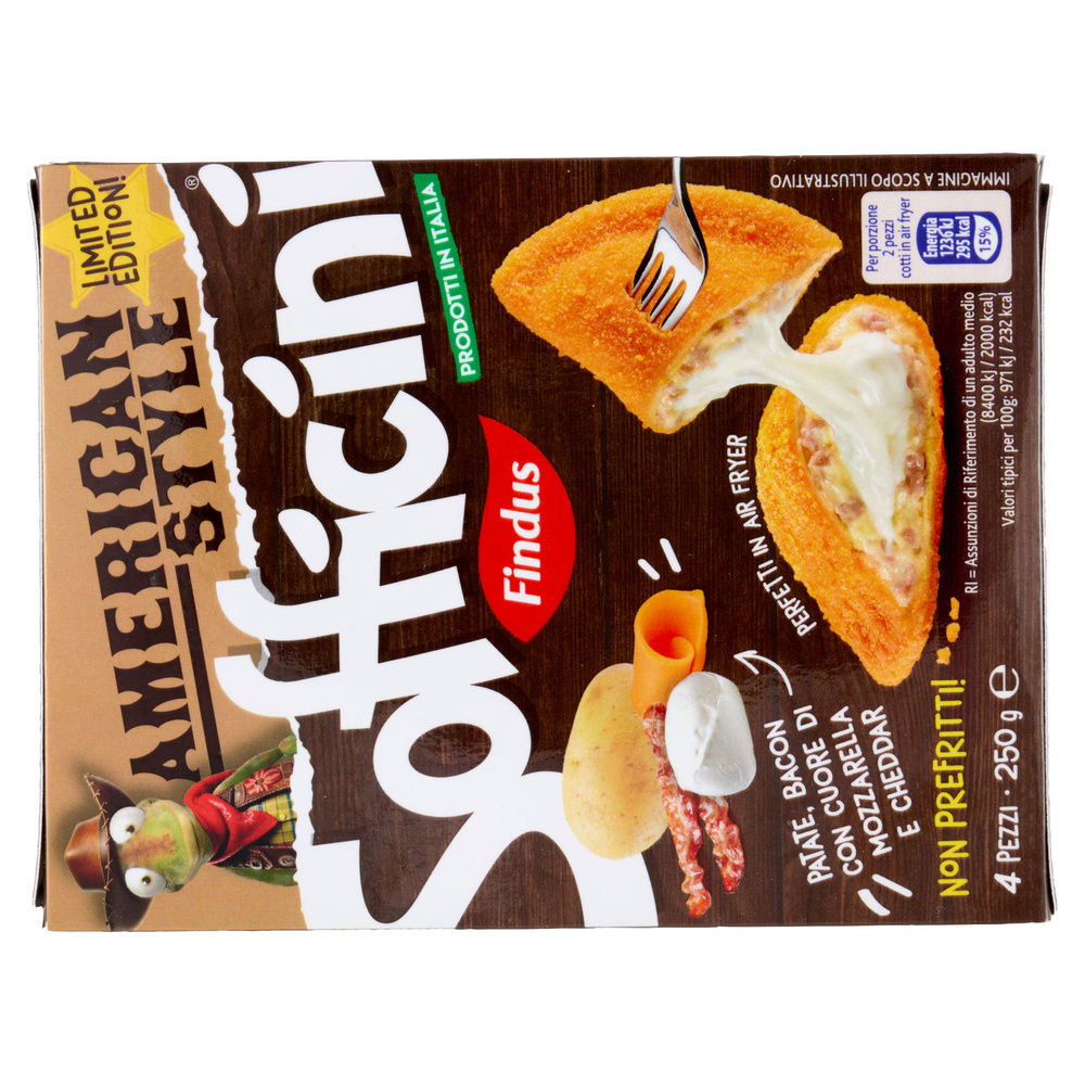 SOFFICINI AMERICAN STYLE PATATE/BACON/MOZZ/CHEDDAR FINDUS X4 G 250 - 3
