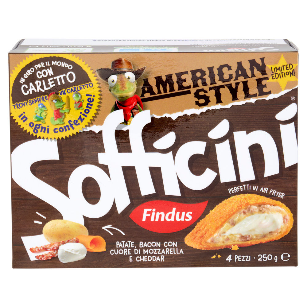 SOFFICINI AMERICAN STYLE PATATE/BACON/MOZZ/CHEDDAR FINDUS X4 G 250 - 15
