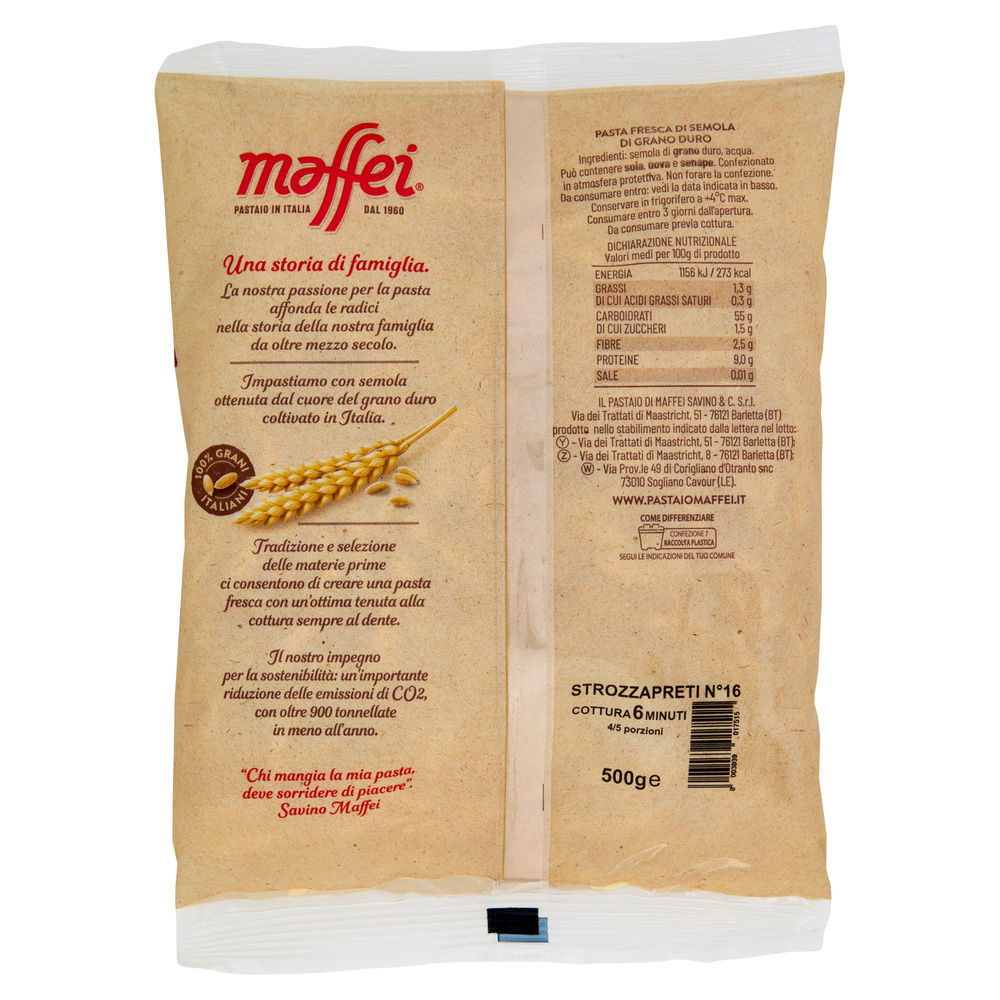 STROZZAPRETI FRESCHI IL PASTAIO DI MAFFEI G 500 - 4