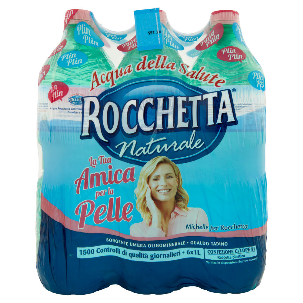 ACQUA MINERALE NATURALE ROCCHETTA CLUSTER LT 1 X 6 - 2