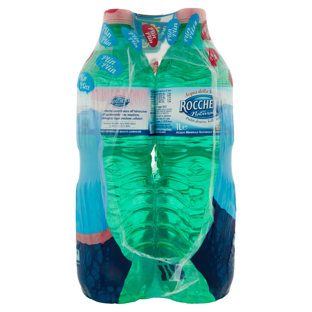 ACQUA MINERALE NATURALE ROCCHETTA CLUSTER LT 1 X 6 - 5