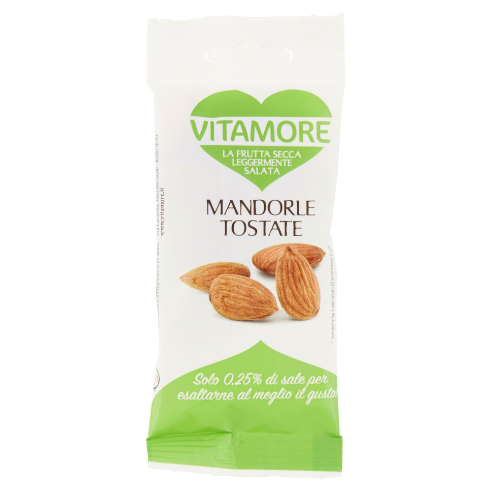 MANDORLE SGUSCIATE LEGGERMENTE SALATE VITAMORE BS G 25 - 0