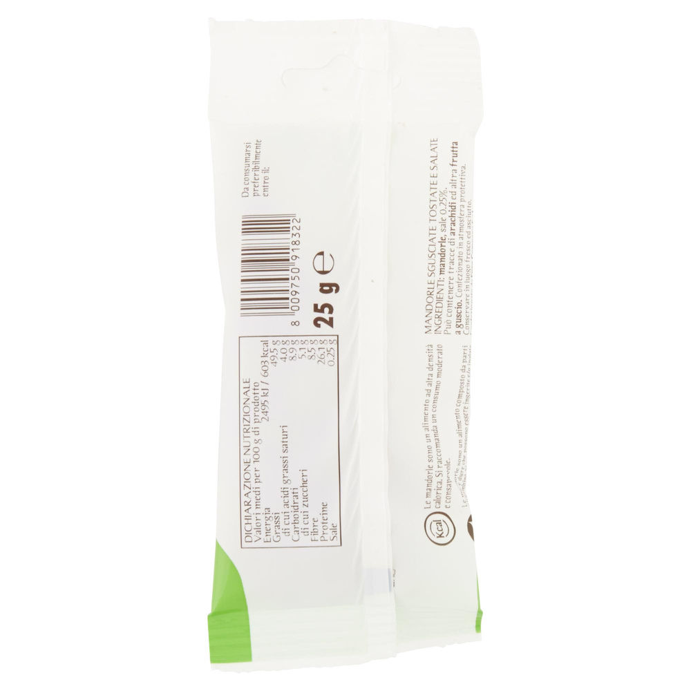 MANDORLE SGUSCIATE LEGGERMENTE SALATE VITAMORE BS G 25 - 5