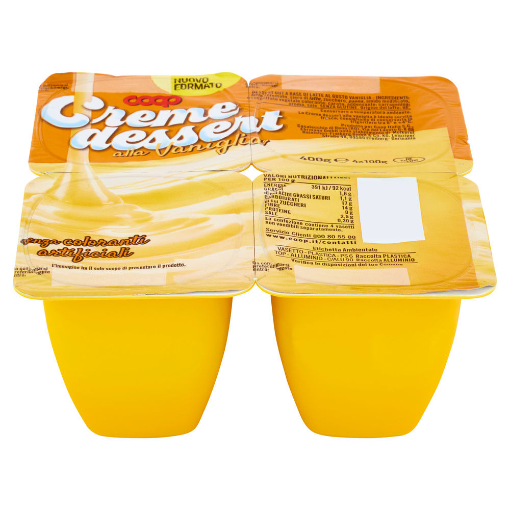 CRÉME DESSERT VANIGLIA COOP G 100X4 - 1