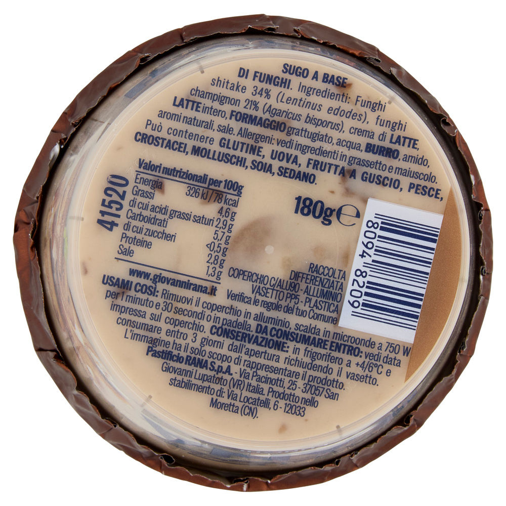 SUGO AI FUNGHI RANA G 180 - 7