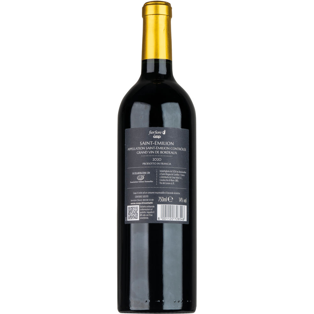 BORDEAUX AOC SAINT EMILION FIORFIORE COOP ML 750 - 1