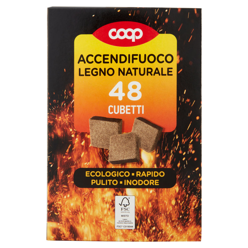 ACCENDIFUOCO VIVIVERDE COOP 48 CUBETTI FSC MIX - 3