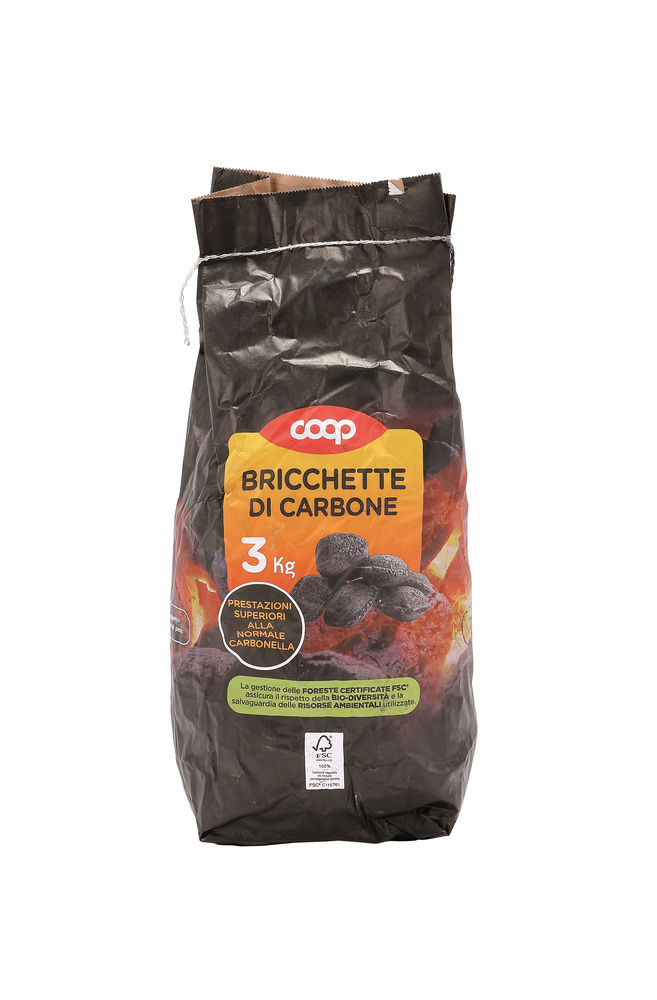 BRICCHETTE DI CARBONE 3KG COOP FSC - 1