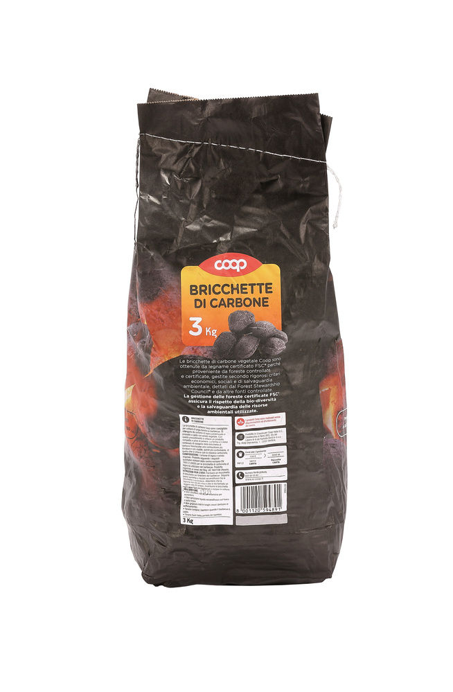 BRICCHETTE DI CARBONE 3KG COOP FSC - 4