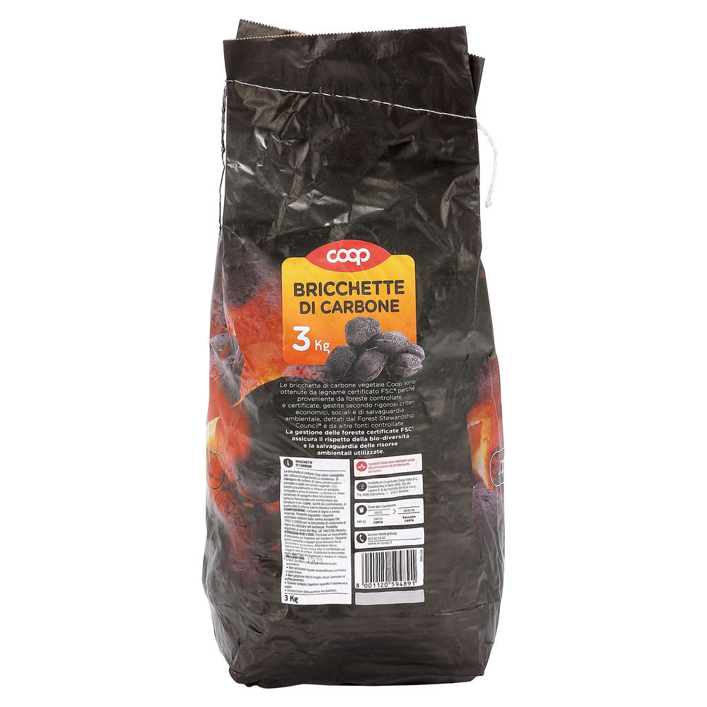 BRICCHETTE DI CARBONE 3KG COOP FSC - 5