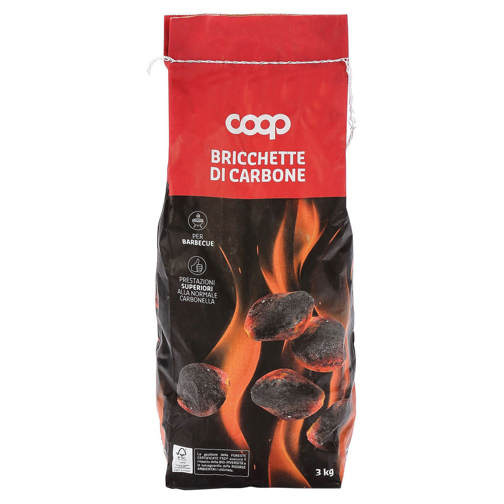 BRICCHETTE DI CARBONE 3KG COOP FSC - 6