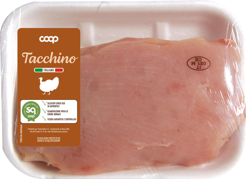 TACCHINO FESA A TRANCI A METÀ SENZA USO DI ANTIBIOTICI CF 500 G CA SQ - 0