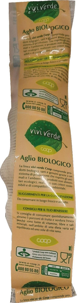 Aglio secco vivi verde bio coop es 30-45 ii^ vtbg g 150