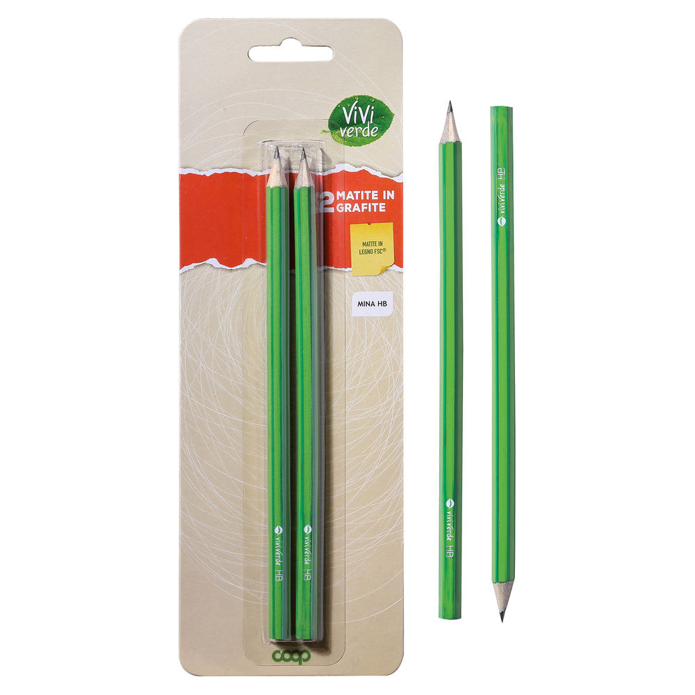 2 MATITE IN GRAFITE HB VIVIVERDE COOP - 1