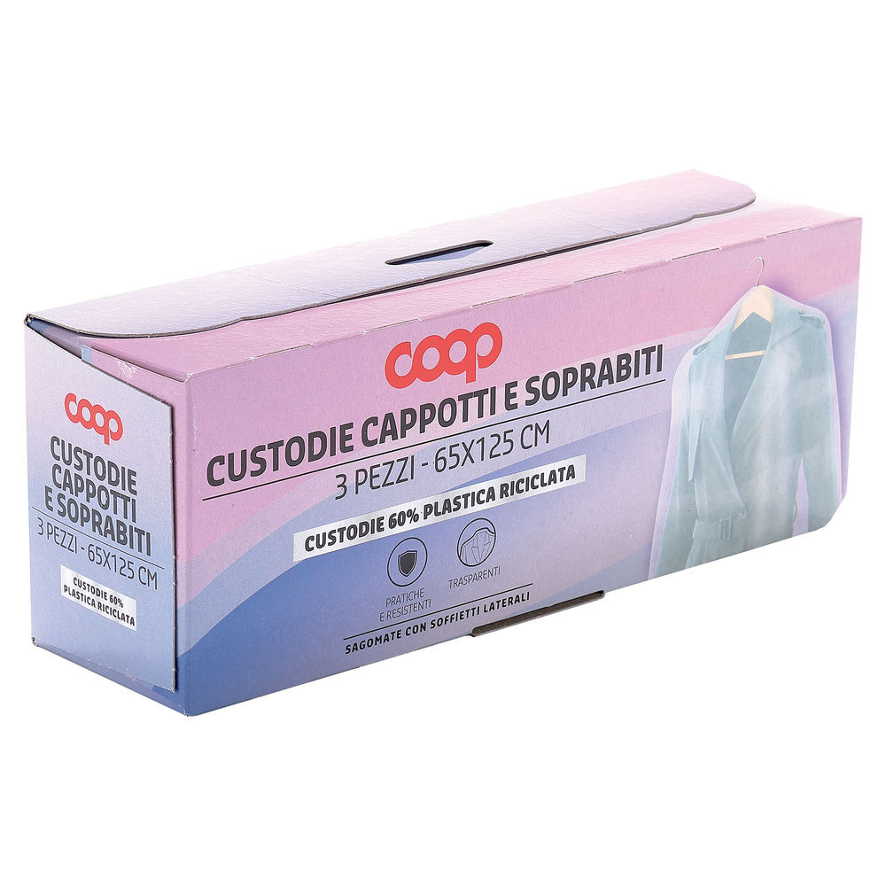 CUSTODIE COOP CAPPOTTI E SOPRABITI IN PLASTICA RICICLATA - 3PZ - 6