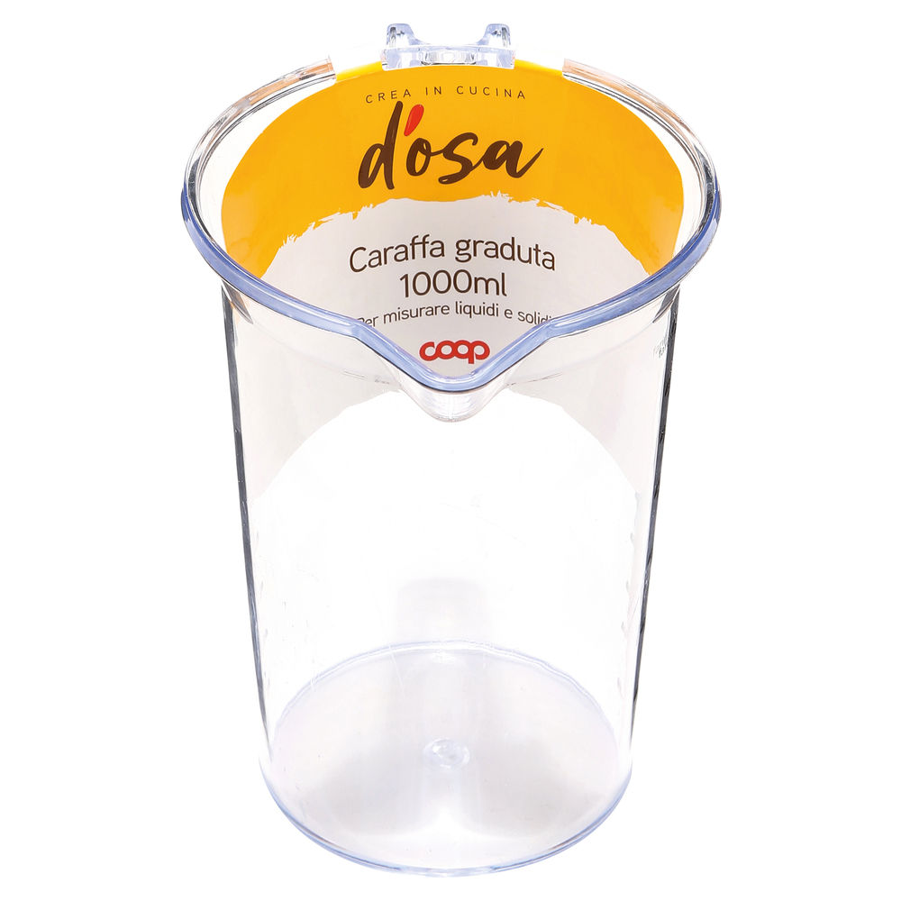 CARAFFA GRADUTA PLASTICA 1000ML. COOP - 0