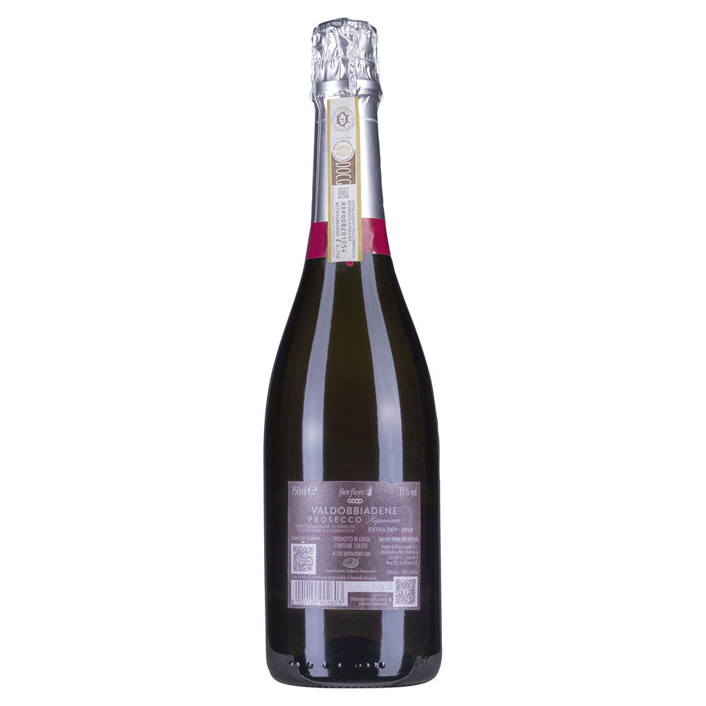 PROSECCO DI VALDOBBIADENE DOCG SUPERIORE MILLESIMATO FIOR FIORE COOP ML 750 - 3