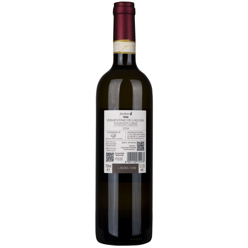 VERMENTINO DI GALLURA DOCG FIOR FIORE COOP ML 750 - 5