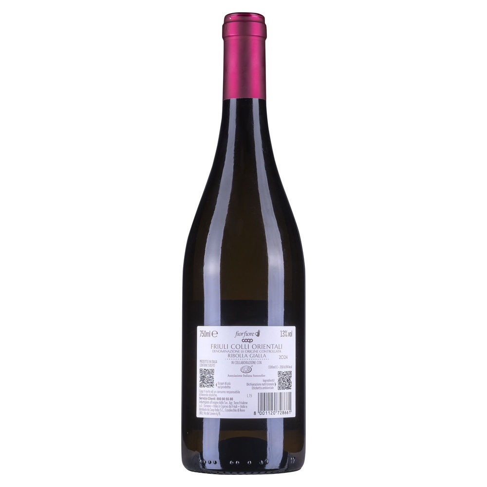 RIBOLLA GIALLA COLLI ORIENTALI DEL FRIULI DOC FIORFIORE COOP ML 750 - 3