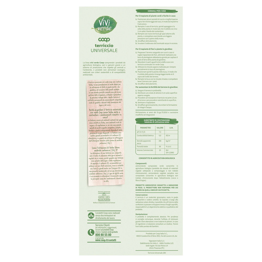 TERRICCIO UNIVERSALE COOP VIVIVERDE 20LITRI - 1