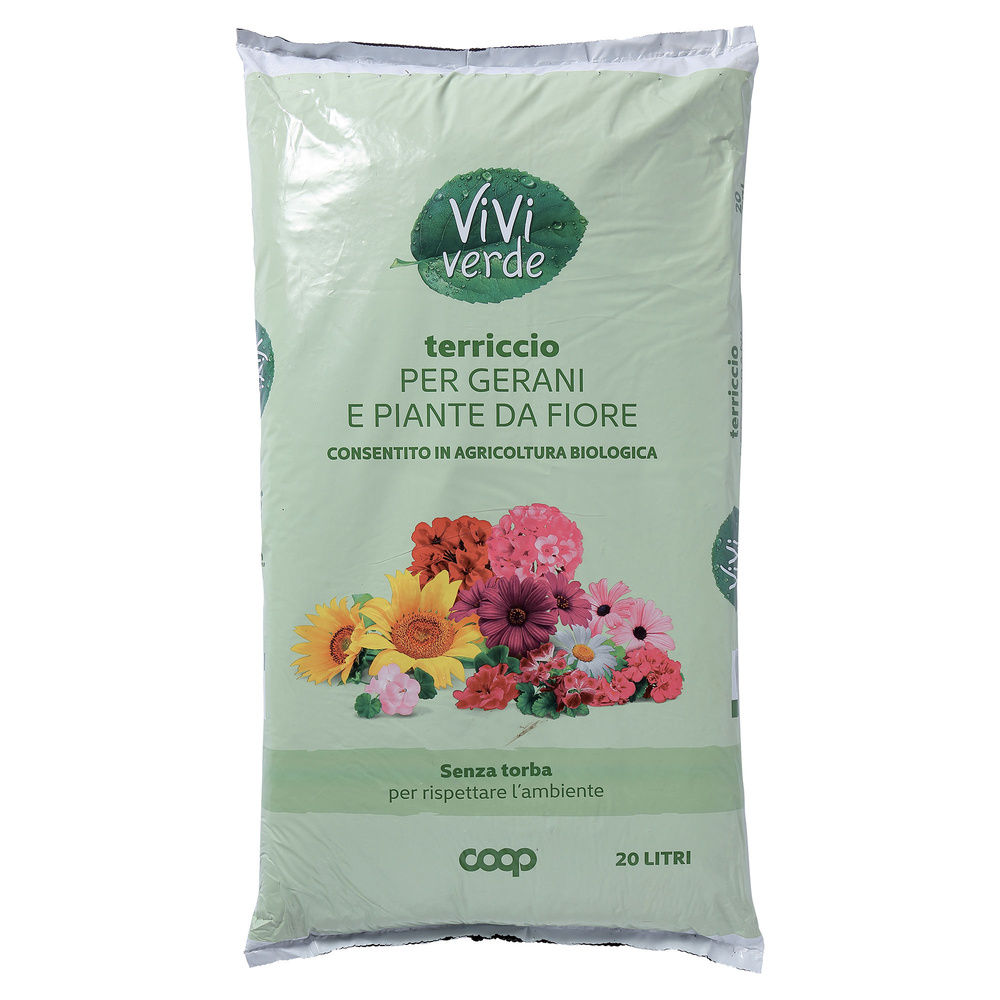 TERRICCIO PER PIANTE FIORITE COOP VIVIVERDE 20L - 0