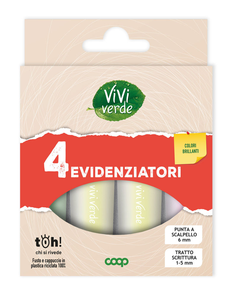 4 EVIDENZIATORI VIVIVERDE COOP - 2