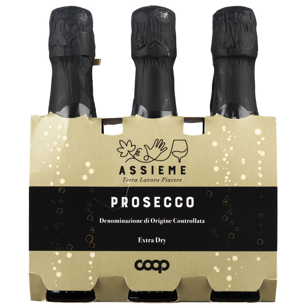 Prosecco doc extra dry assieme coop ml 200 x 3