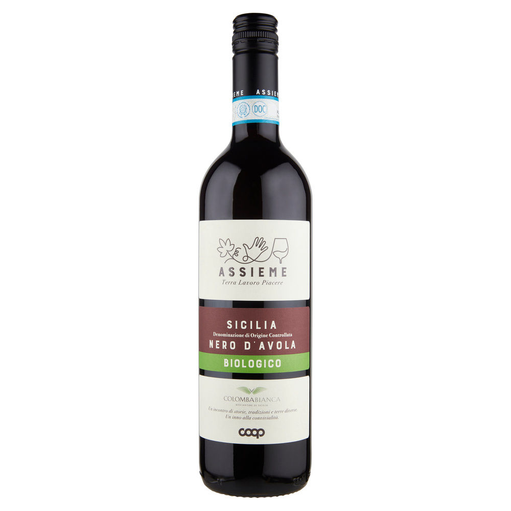 NERO D'AVOLA SICILIA DOC BIOLOGICO ASSIEME COOP ML 750 - 0