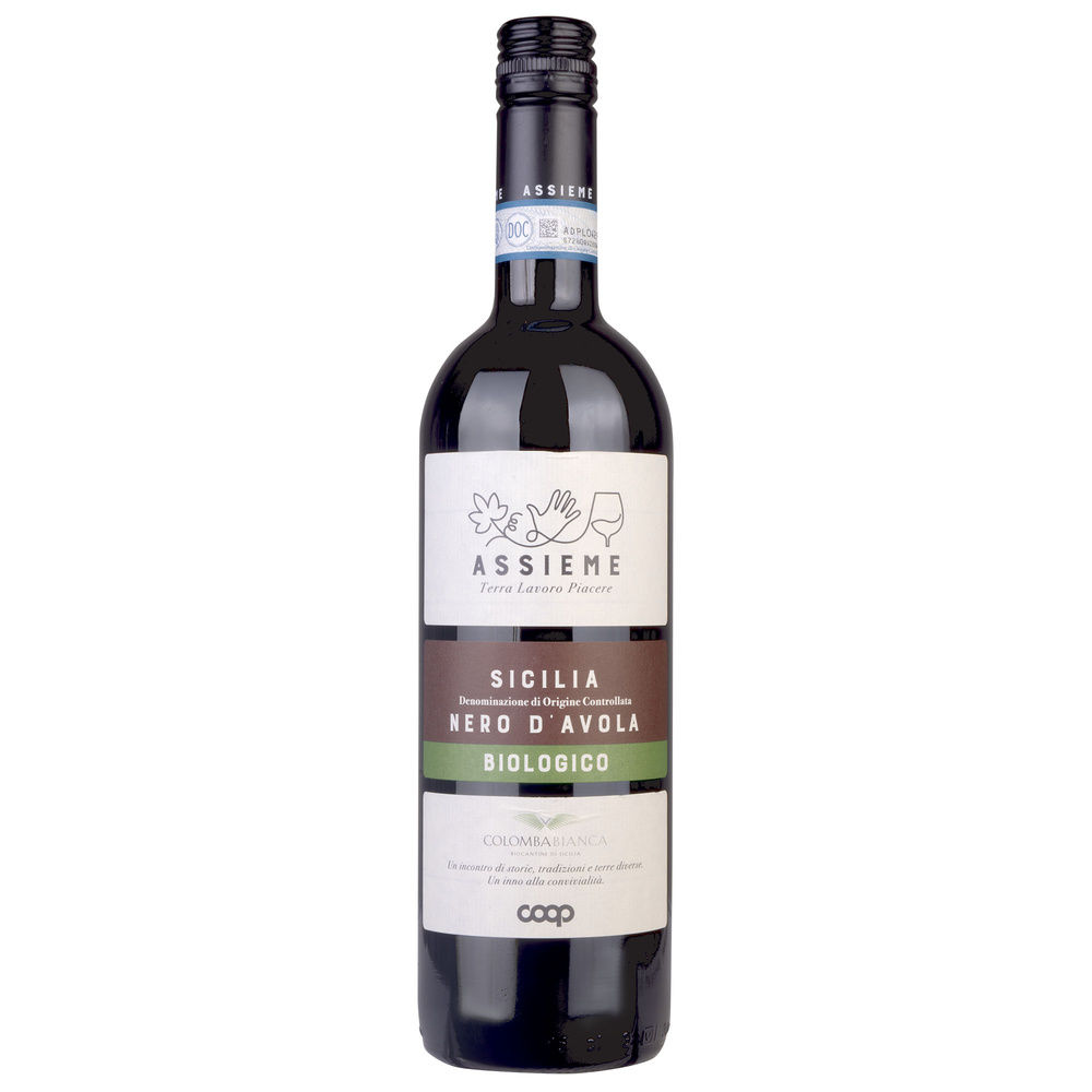 NERO D'AVOLA SICILIA DOC BIOLOGICO ASSIEME COOP ML 750 - 0