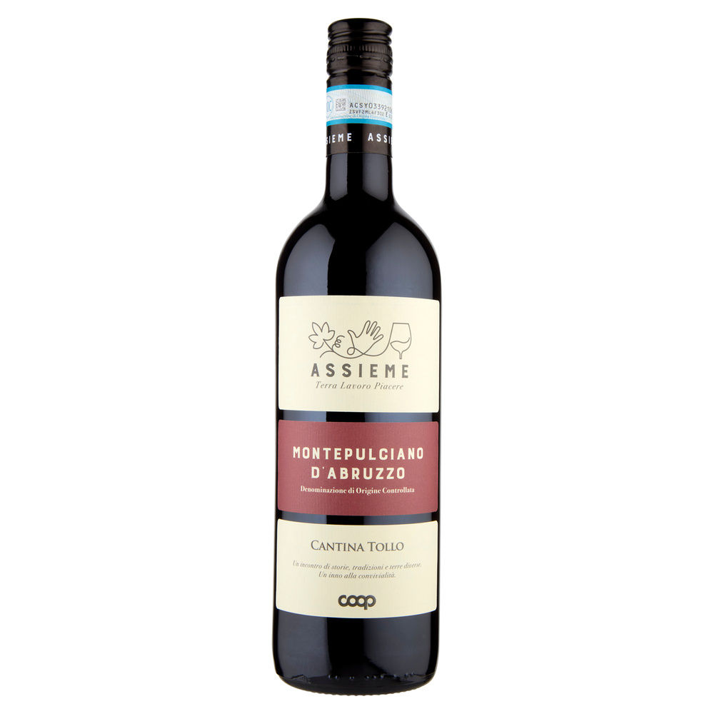 Montepulciano d'abruzzo doc assieme coop ml 750