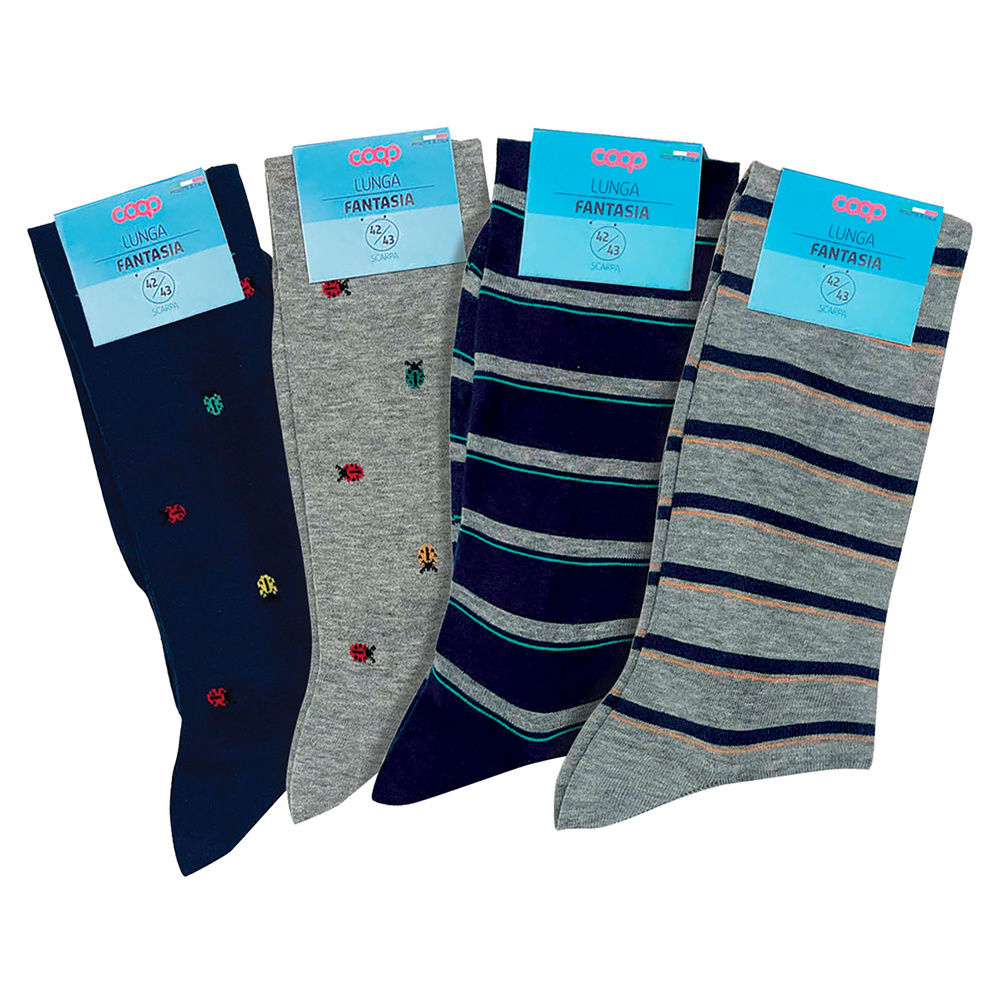 CALZA U LUNGA COOP  FIN18 COTONE E POLIAMMIDE FANTASIA CASUAL - 1