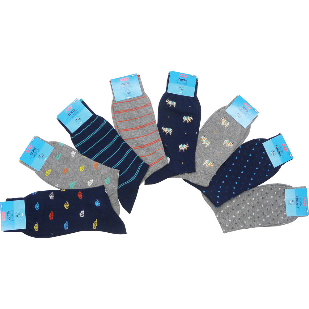 CALZA U CORTA COOP FIN.18 COTONE E POLIAMMIDE FANTASIA CASUAL - 2