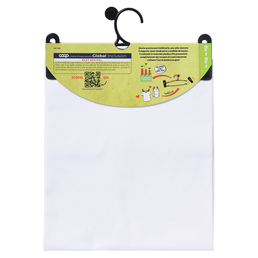 CANOTTA UOMO SPALLA LARGA COOP IN COTONE DA AGRICOLTURA BIOLOGICA - 3