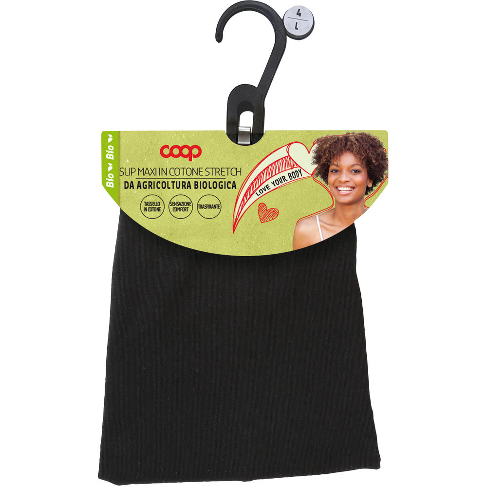SLIP DONNA MAXI COOP IN COTONE ELASTICIZZATO DA AGRICOLTURA BIOLOGICA - 0